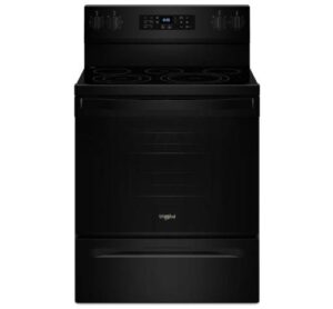 30-inch Energy Star Electric Range with Air Cooking Technology, No Preheat Air Fry and Air Baking and Self Clean Black