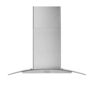 36" Curved Glass Wall Mount Range Hood