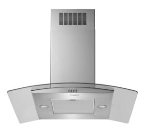 36″ Curved Glass Island Mount Range Hood