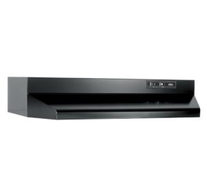 Broan® 30-Inch Ducted Under-Cabinet Range Hood, 210 MAX Blower CFM, Black