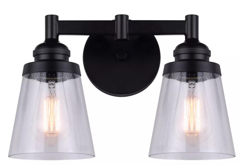 DECLAN 2-LIGHT WITH SEEDED GLASS